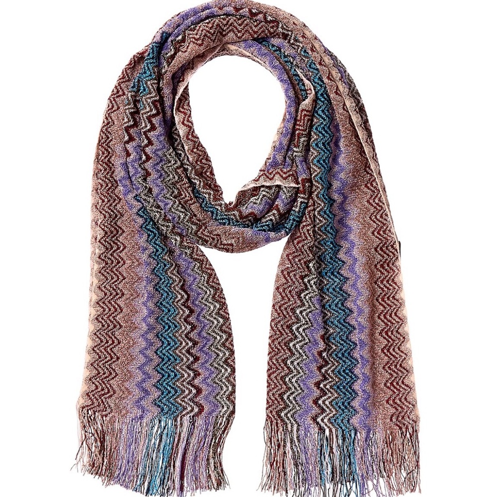 Metallic Thread Missoni Scarf NWT